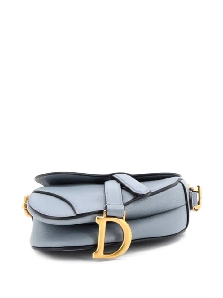 Christian Dior Pre Owned Saddle Handbag With Strap Leather Micro Shoulder Bag — Same as shown — Size One Size — Top View