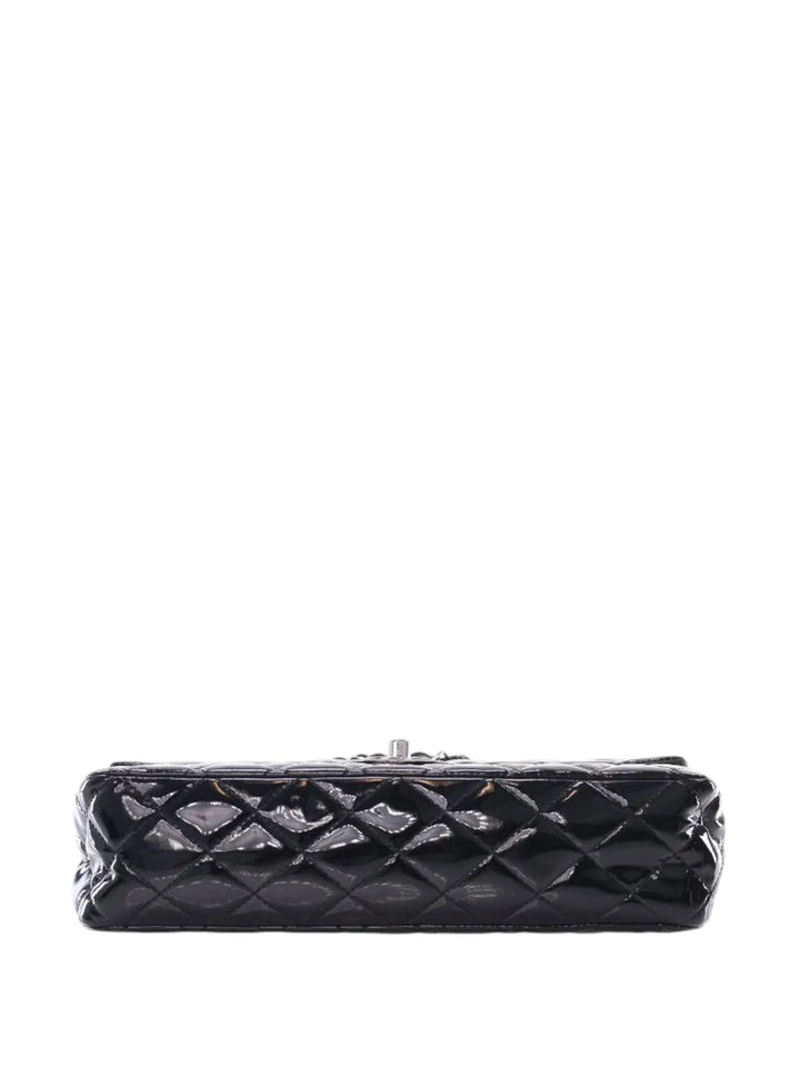 Chanel Pre Owned 2010 2011 Medium Classic Patent Double Flap Shoulder Bag — Same as shown — Size One Size — Detail View