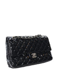 Chanel Pre Owned 2010 2011 Medium Classic Patent Double Flap Shoulder Bag — Same as shown — Size One Size — Back View