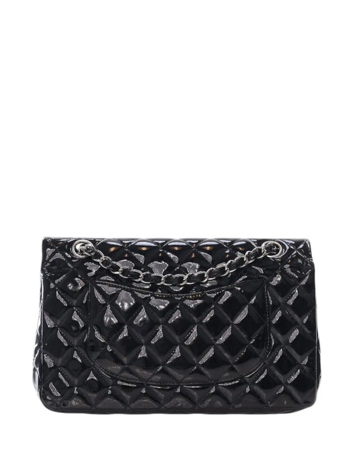 Chanel Pre Owned 2010 2011 Medium Classic Patent Double Flap Shoulder Bag — Same as shown — Size One Size — Top View