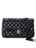 Chanel Pre Owned 2010 2011 Medium Classic Patent Double Flap Shoulder Bag — Same as shown — Size One Size — Side View