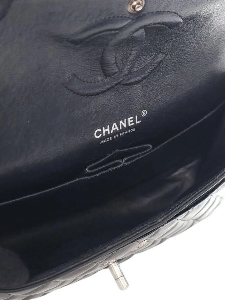 Chanel Pre Owned 2010 2011 Medium Classic Patent Double Flap Shoulder Bag — Same as shown — Size One Size — Lifestyle View