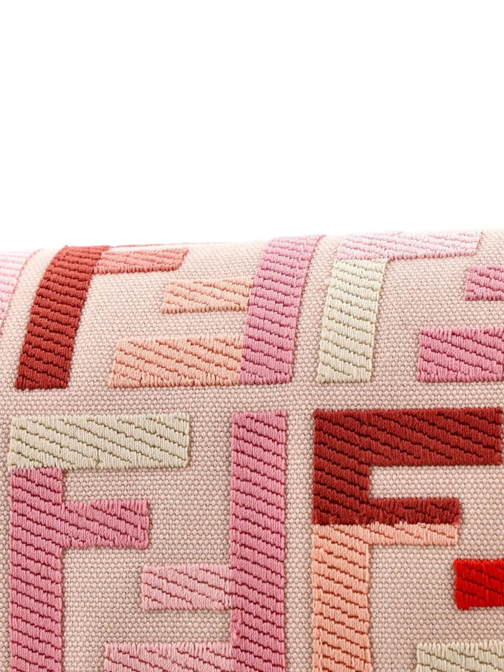 Fendi Pre Owned Baguette Nm Bag Zucca Embroidered Canvas Medium Shoulder Bag — Same as shown — Size One Size — Detail View