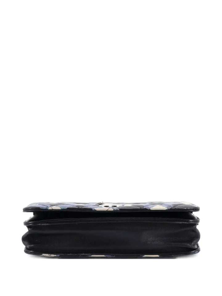 Chanel Pre Owned Airlines Wallet On Chain Quilted Printed Leather Shoulder Bag — Same as shown — Size One Size — Back View
