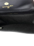 Chanel Pre Owned Card Holder With Padded Chain Strap Quilted Lambskin Shoulder Bag — Same as shown — Size One Size — Detail View