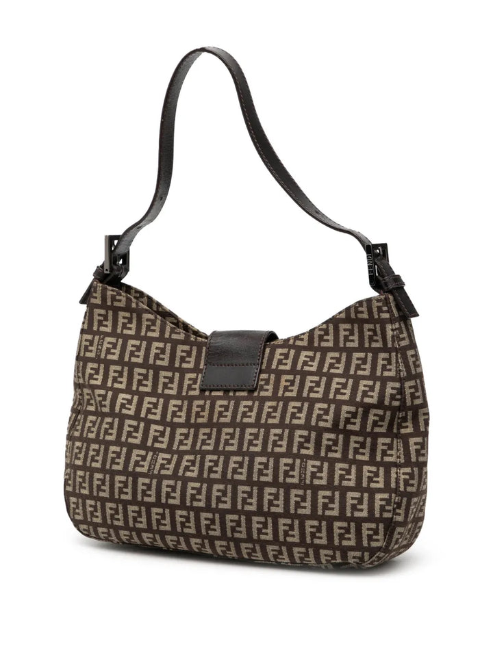 Fendi Pre Owned 2010 2025 Zucchino Canvas Shoulder Bag — Same as shown — Size One Size — Back View