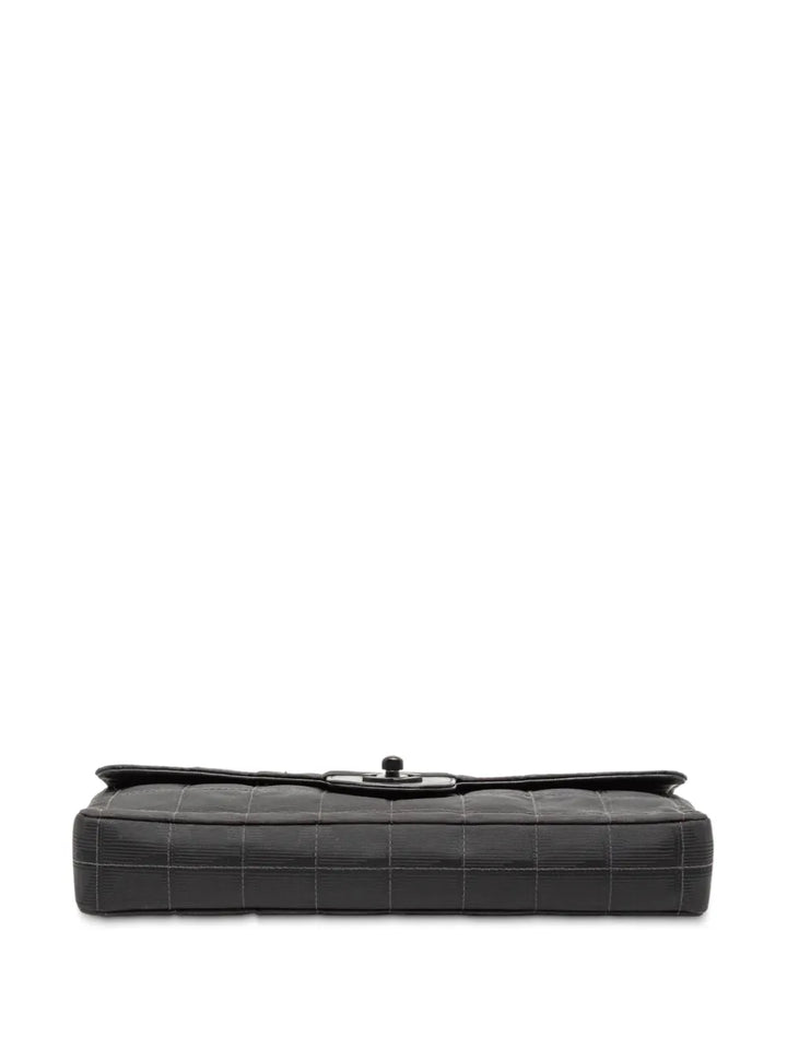 Chanel Pre Owned 2000 2002 New Travel Line Nylon East West Flap Shoulder Bag — Same as shown — Size One Size — Top View