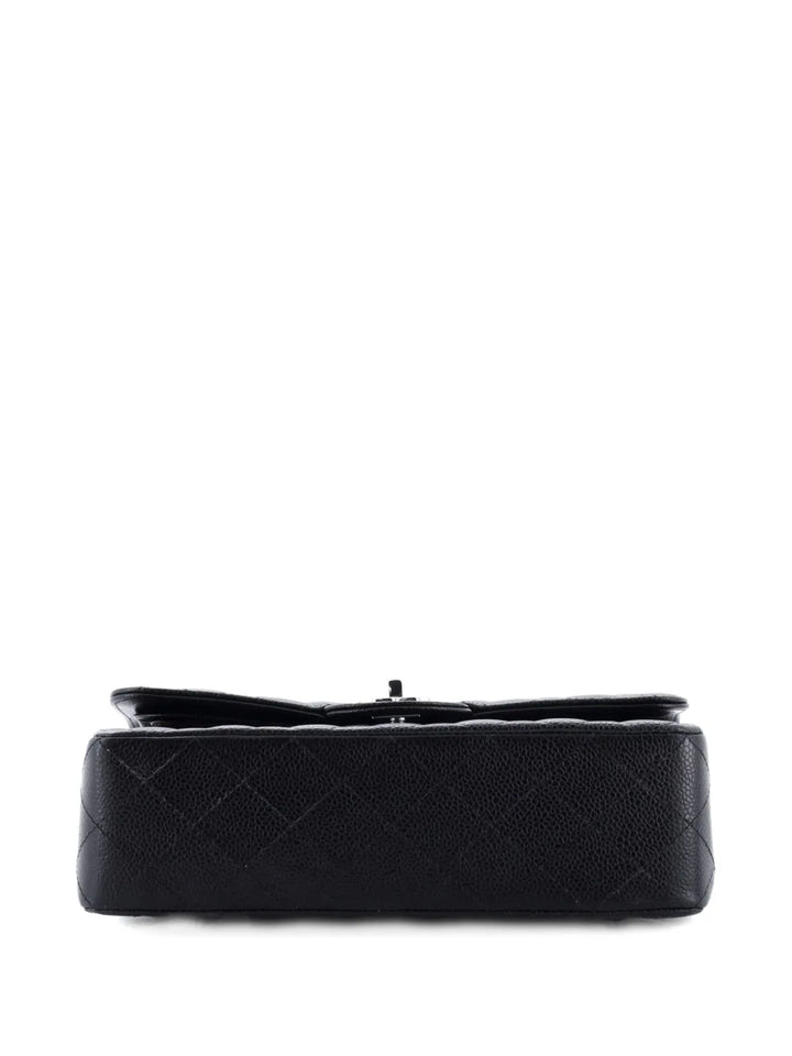 Chanel Pre Owned Classic Double Flap Bag Quilted Caviar Small Shoulder Bag — Same as shown — Size One Size — Top View