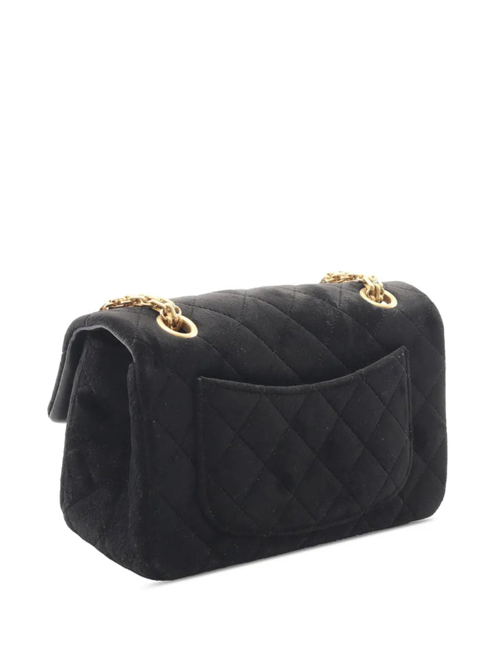 Chanel Pre Owned 2019 Reissue 255 Quilted Velvet Single Flap Shoulder Bag — Same as shown — Size One Size — Back View