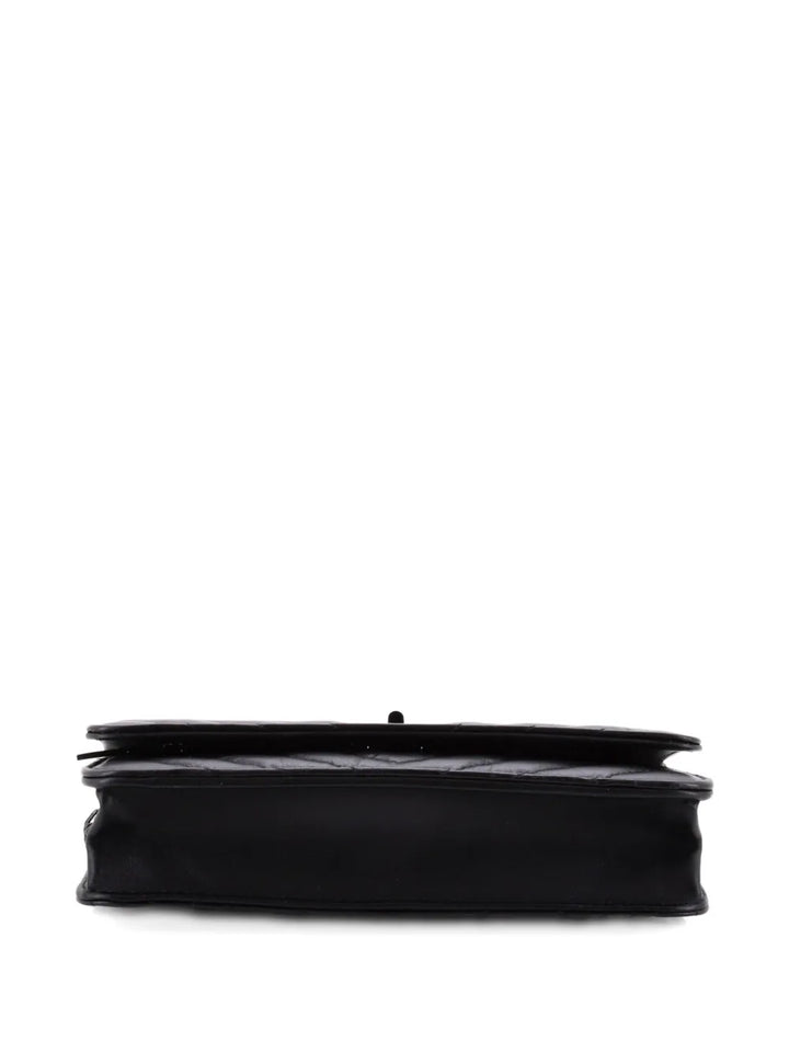 Chanel Pre Owned So Black Reissue 255 Wallet On Chain Chevron Sheepskin Shoulder Bag — Same as shown — Size One Size — Top View