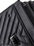 Chanel Pre Owned So Black Reissue 255 Wallet On Chain Chevron Sheepskin Shoulder Bag — Same as shown — Size One Size — Detail View