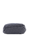 Chanel Pre Owned Stretch Spirit Cabas Quilted Denim Large Shoulder Bag — Same as shown — Size One Size — Back View