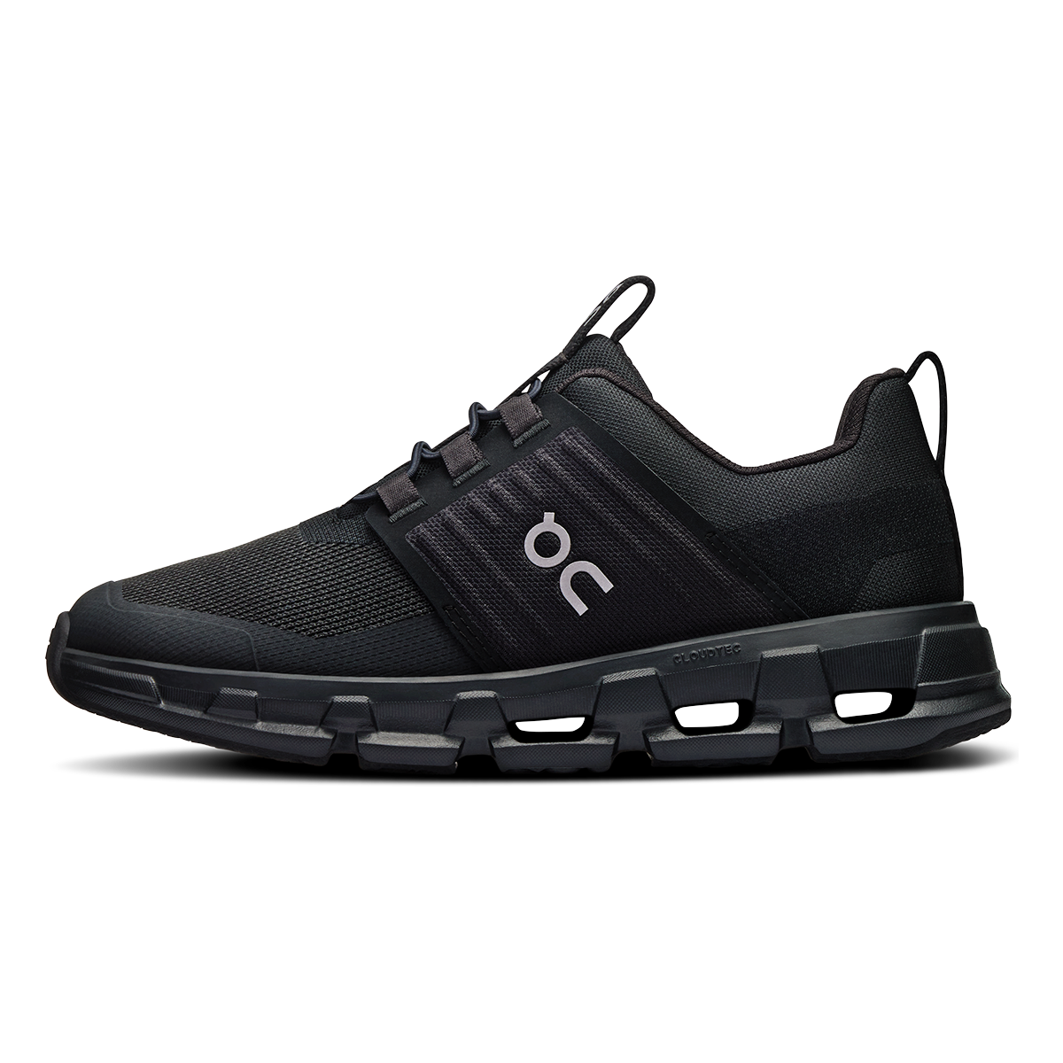 ON Cloudswift Kids — All Black — Size C — Width 10.5 — Lifestyle View