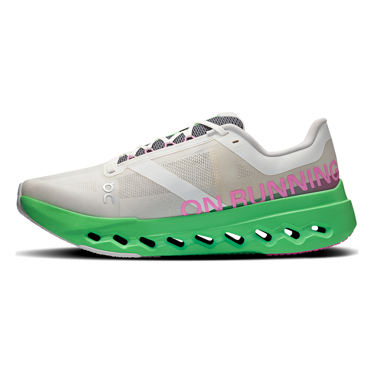ON Cloudsurfer Next — Glacier - White — Size D — Width 10 — Side View