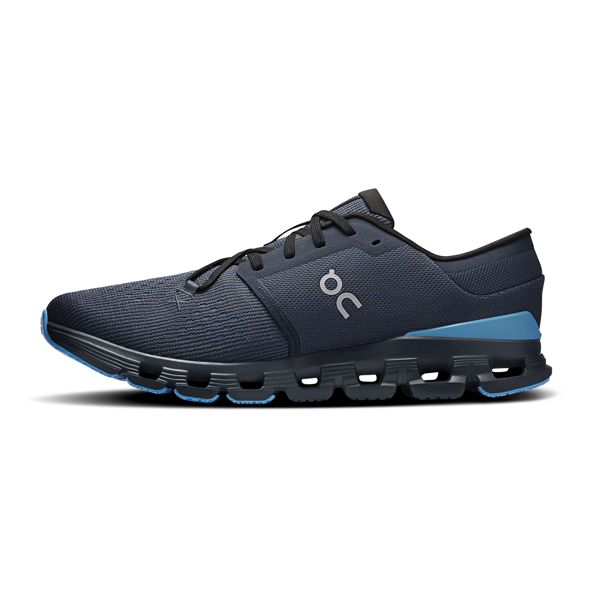 ON Cloud X V4 — Black - Eclipse — Size D — Width 10 — Lifestyle View