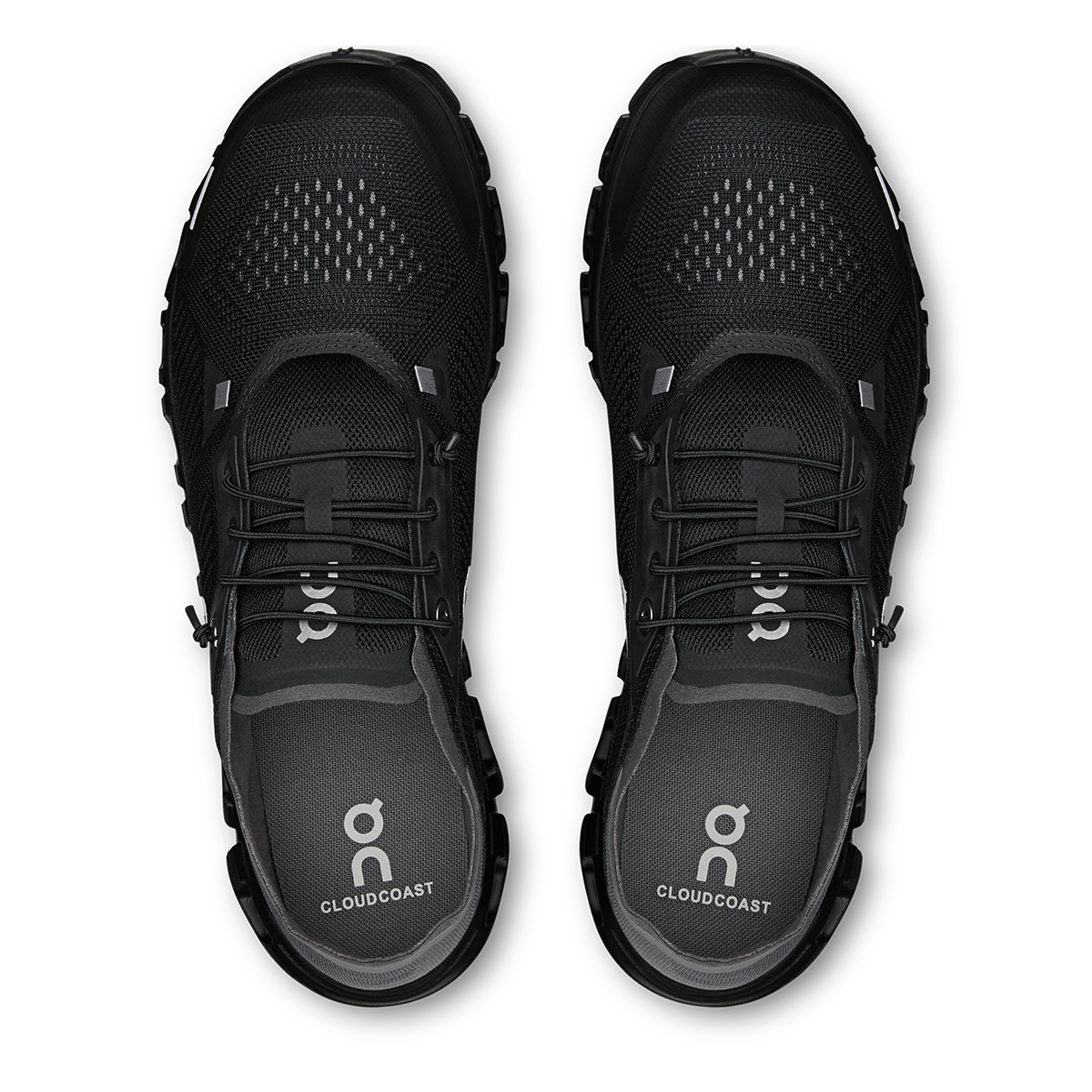 ON Cloud 6 Coast — Black - White — Size D — Width 12.5 — Alternate View 27
