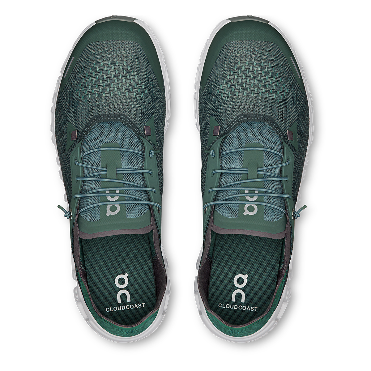 ON Cloud 6 Coast — Black - White — Size D — Width 12.5 — Alternate View 7
