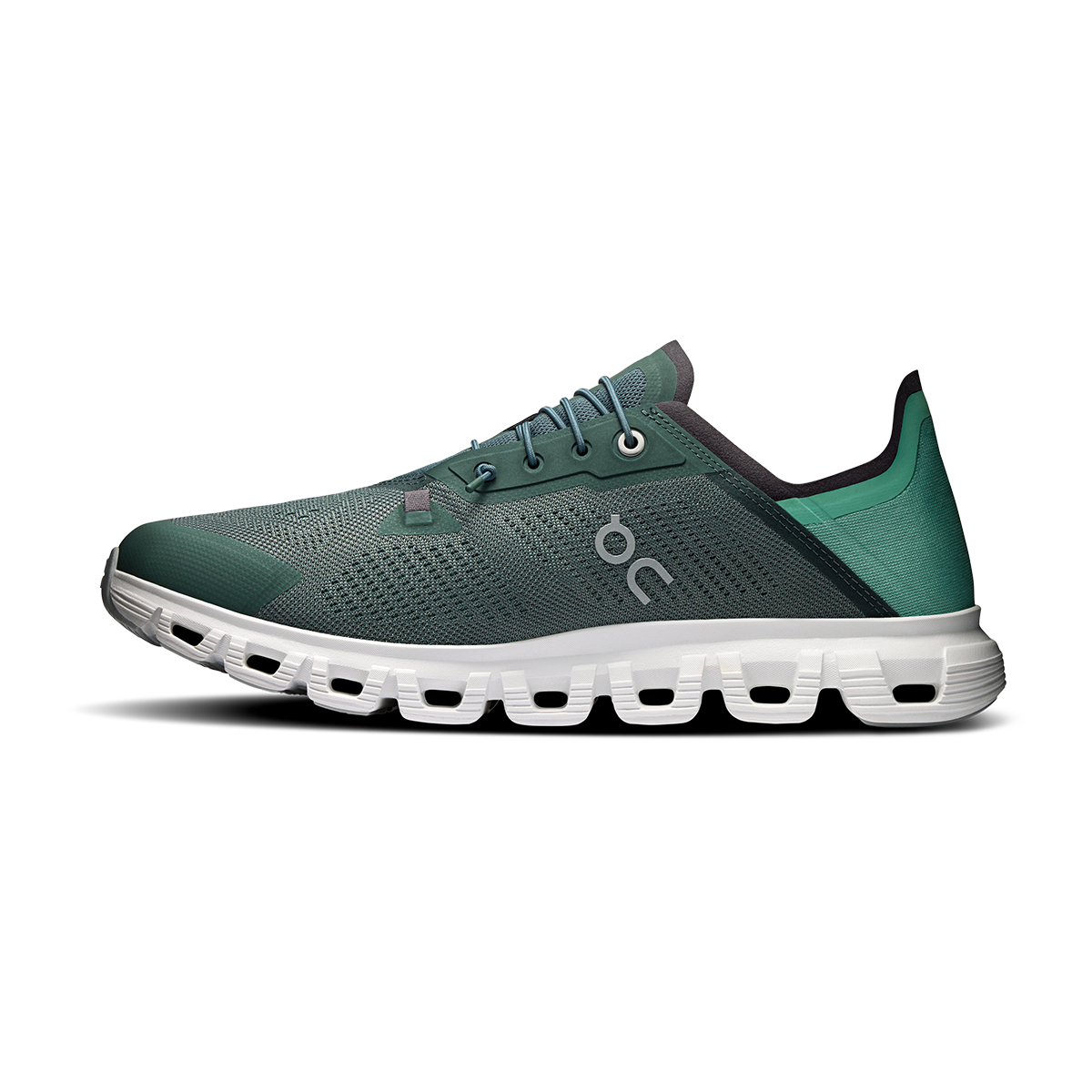 ON Cloud 6 Coast — Black - White — Size D — Width 12.5 — Lifestyle View