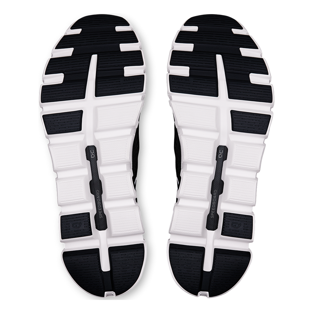ON Cloud 6 Coast — Black - White — Size D — Width 12.5 — Alternate View 16
