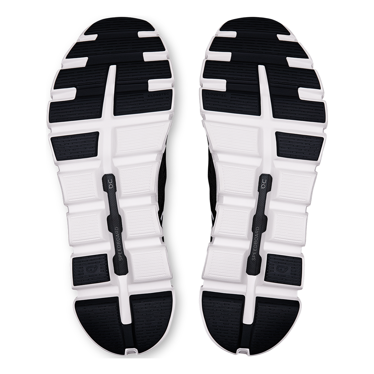 ON Cloud 6 Coast — Black - White — Size D — Width 12.5 — Alternate View 16
