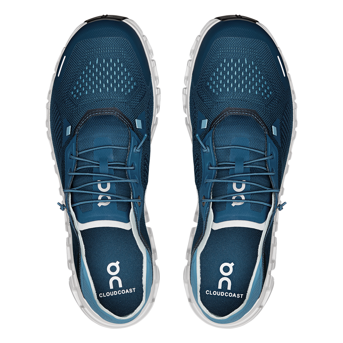 ON Cloud 6 Coast — Black - White — Size D — Width 12.5 — Alternate View 11