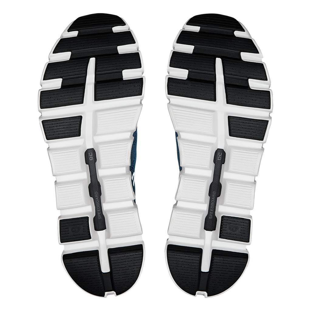 ON Cloud 6 Coast — Black - White — Size D — Width 12.5 — Alternate View 12