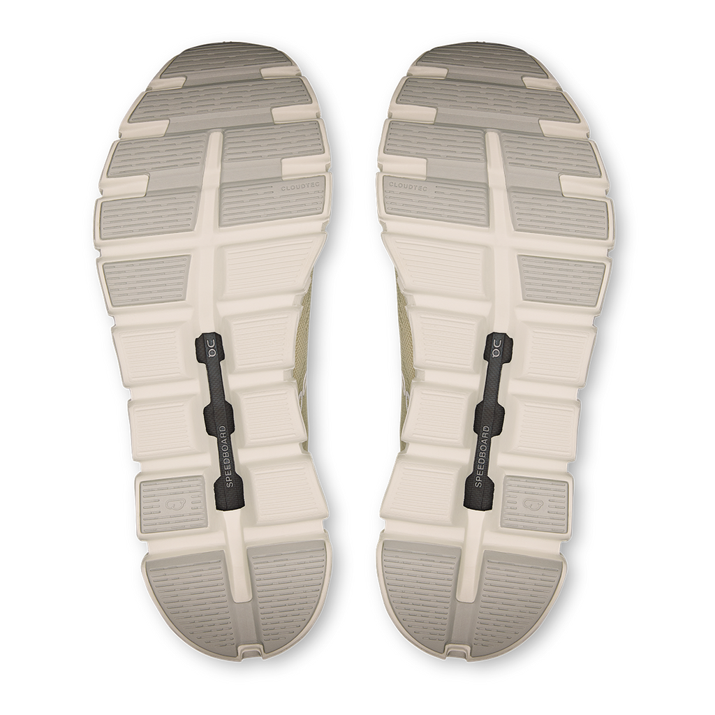 ON Cloud 6 Coast — Black - White — Size D — Width 12.5 — Top View