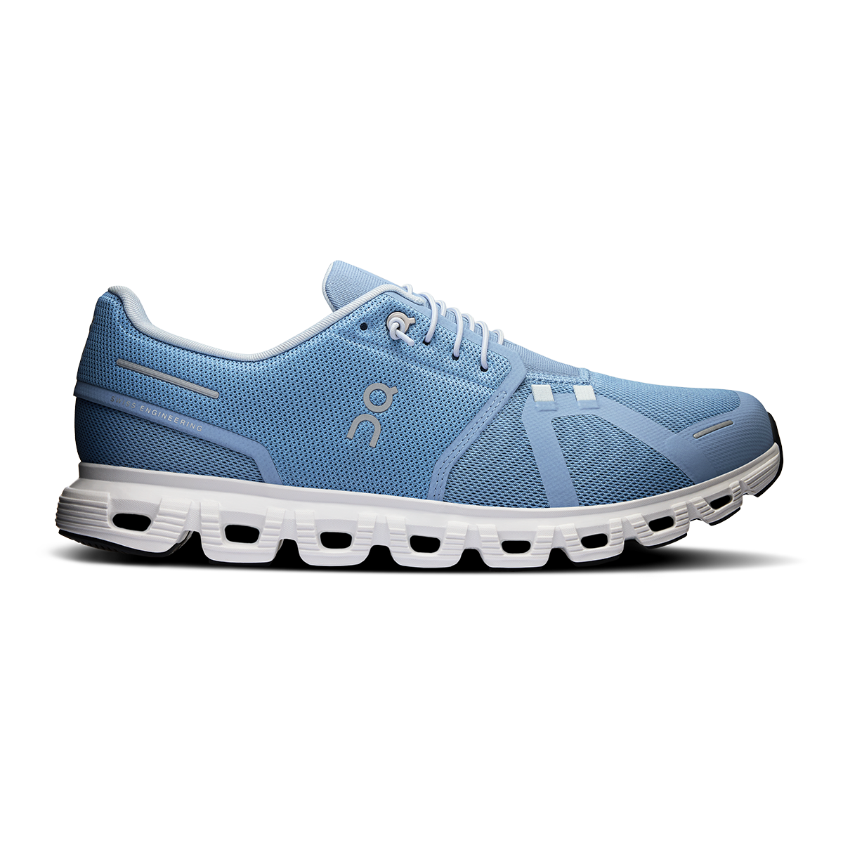 ON Cloud 6 — Glacier - White — Size D — Width 7 — Front View