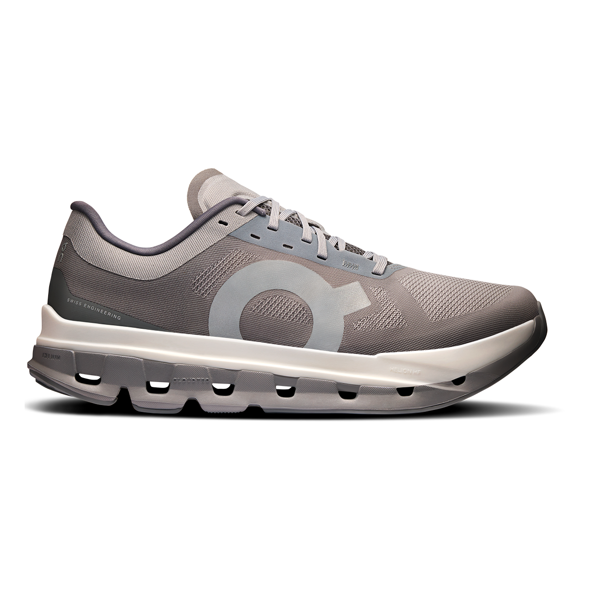 ON Cloudflow V5 — White - Lime — Size D — Width 8 — Alternate View 10