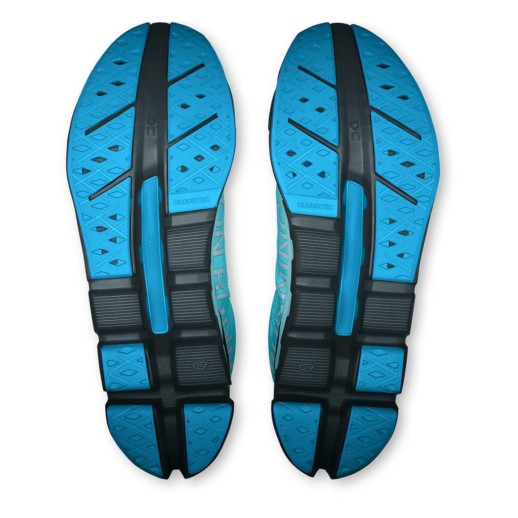 ON Cloudflow V5 — White - Lime — Size D — Width 8 — Alternate View 9