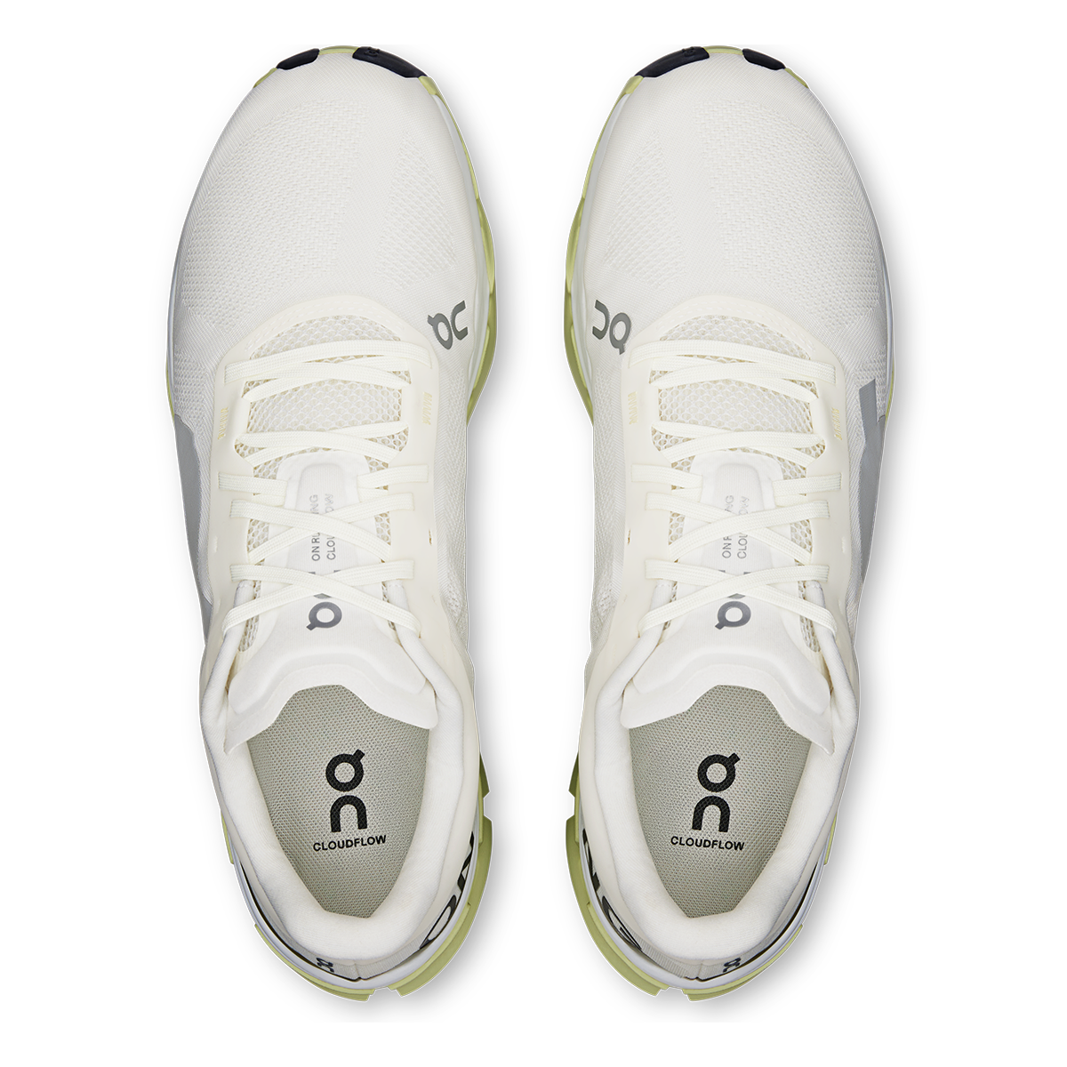 ON Cloudflow V5 — White - Lime — Size D — Width 8 — Alternate View 23