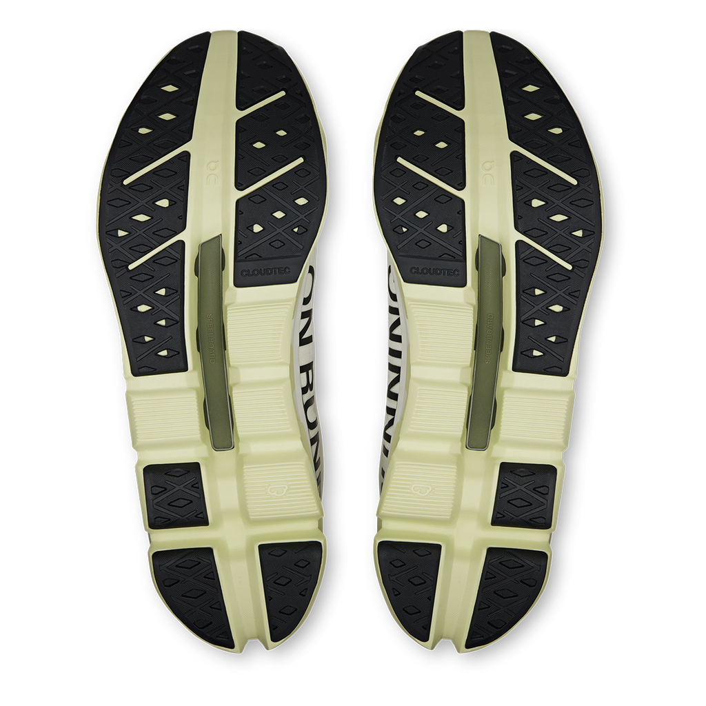 ON Cloudflow V5 — White - Lime — Size D — Width 8 — Alternate View 24