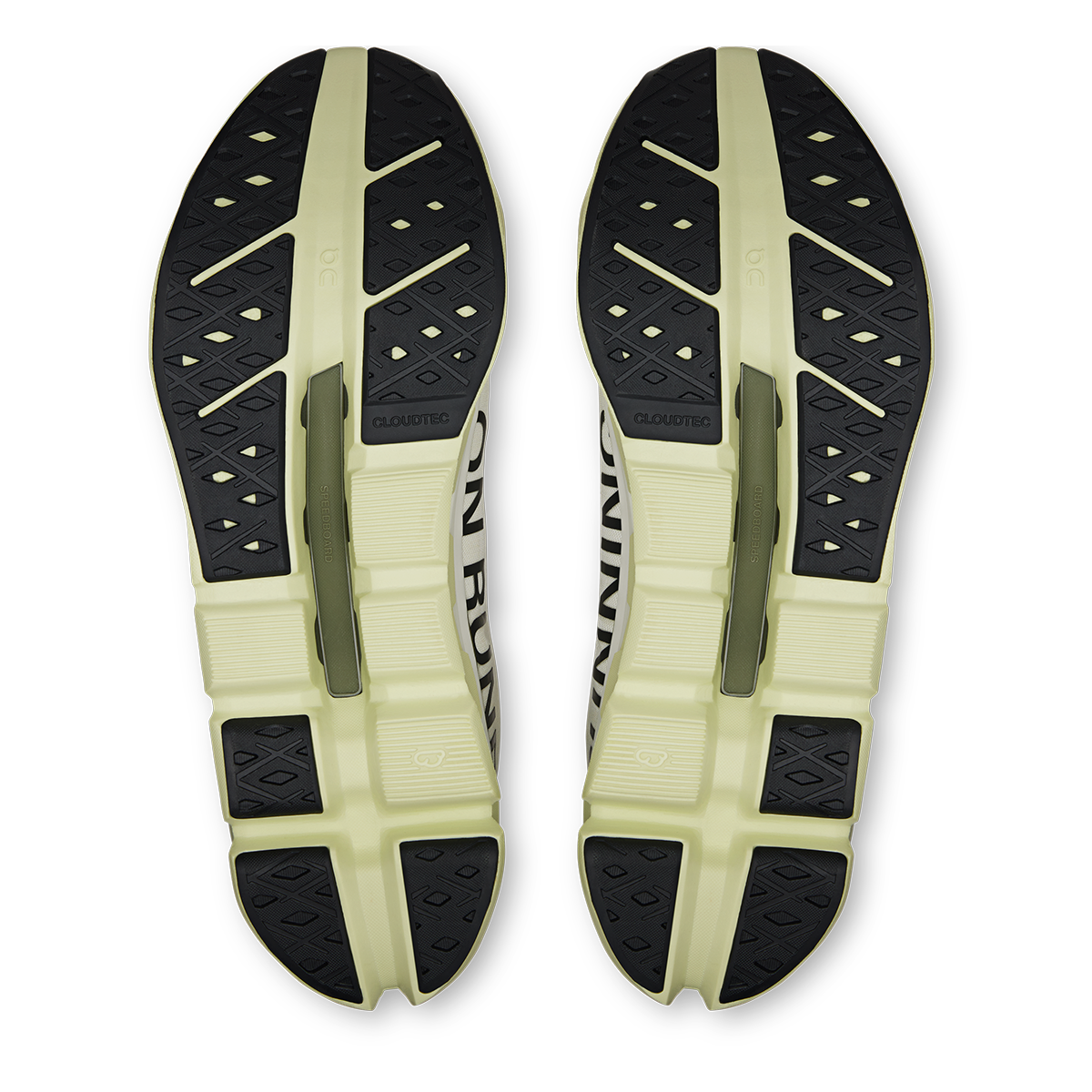 ON Cloudflow V5 — White - Lime — Size D — Width 8 — Alternate View 24