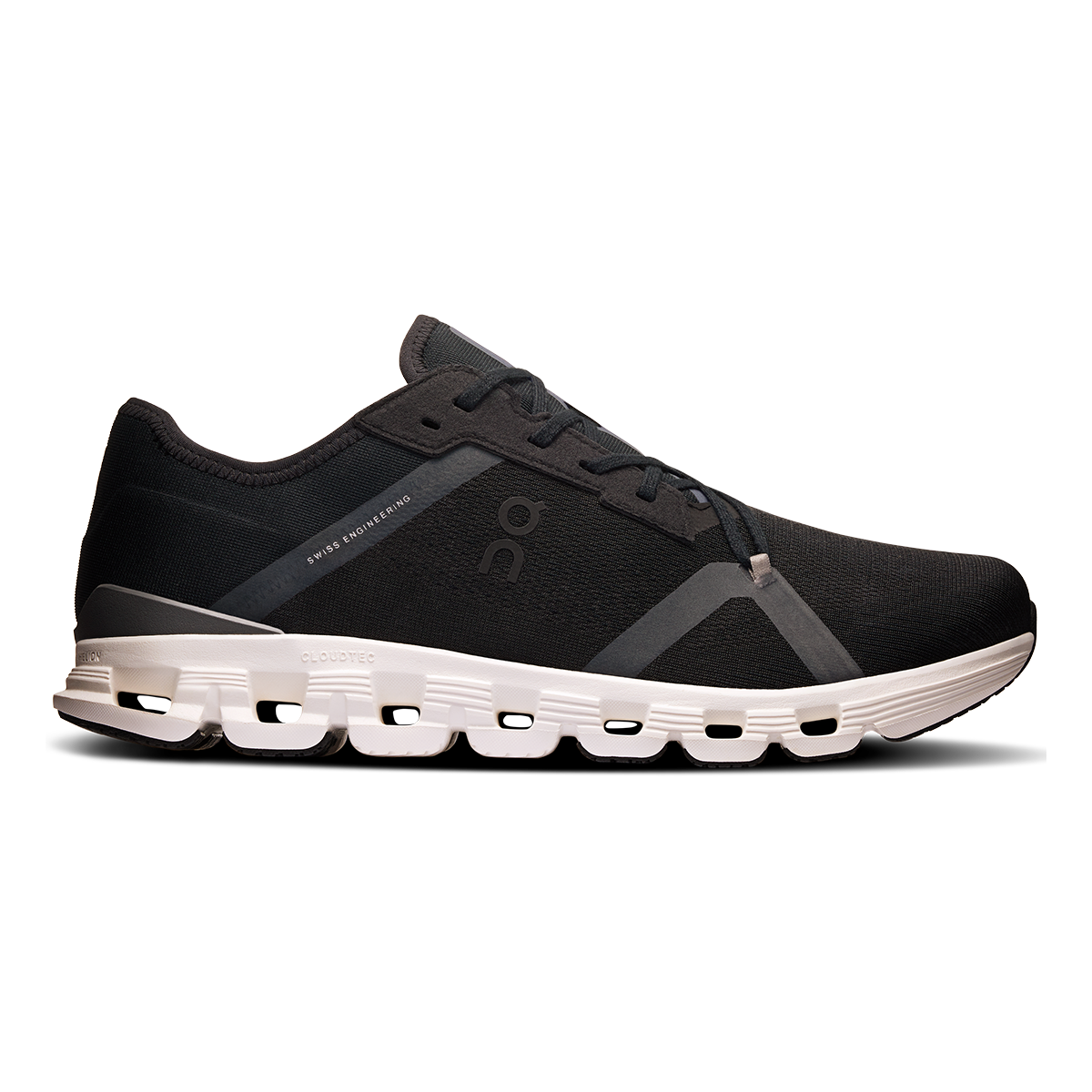 ON Cloud X V4 AD — Black - Asphalt — Size D — Width 9 — Top View