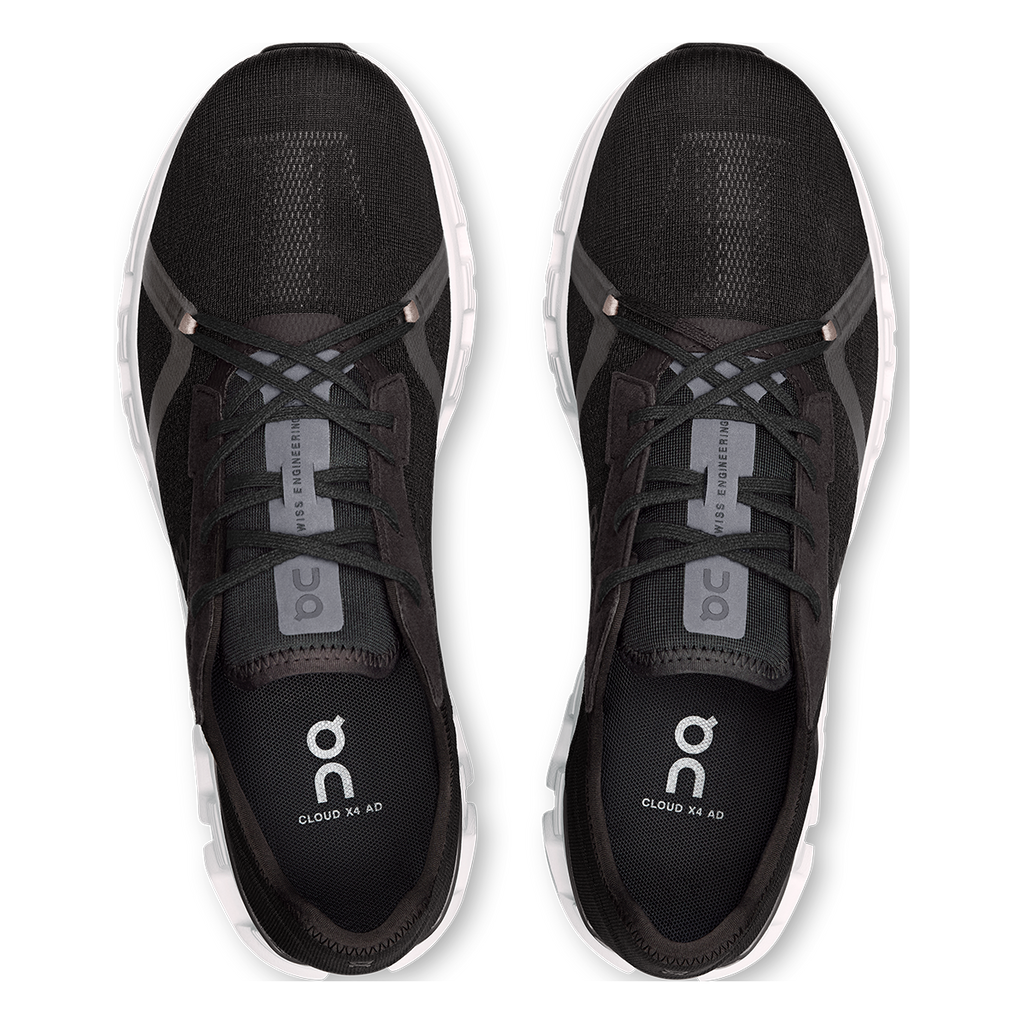 ON Cloud X V4 AD — Black - Asphalt — Size D — Width 9 — Alternate View 7