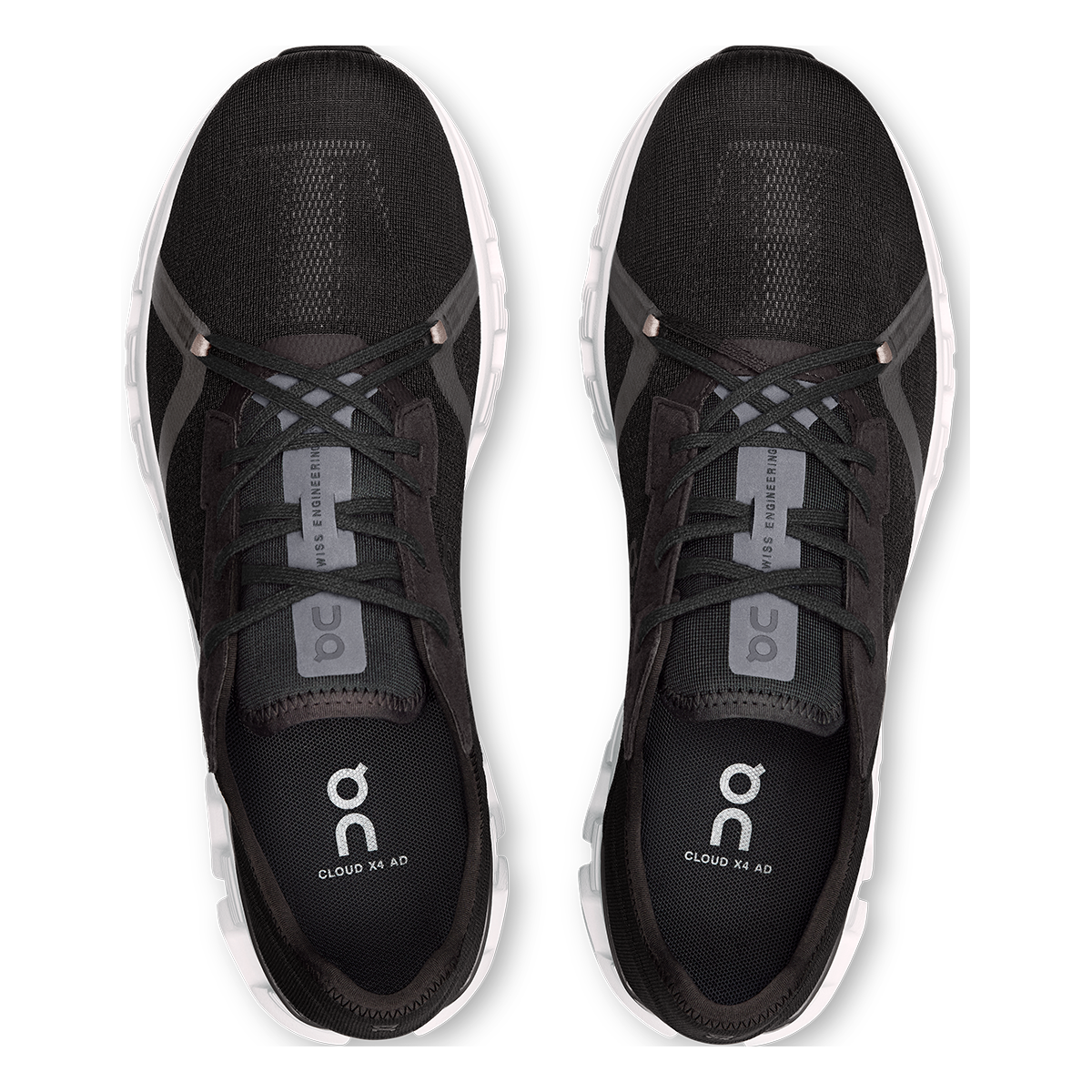 ON Cloud X V4 AD — Black - Asphalt — Size B — Width 7 — Alternate View 7