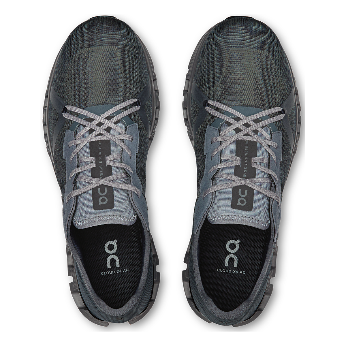 ON Cloud X V4 AD — Black - Asphalt — Size D — Width 9 — Alternate View 11