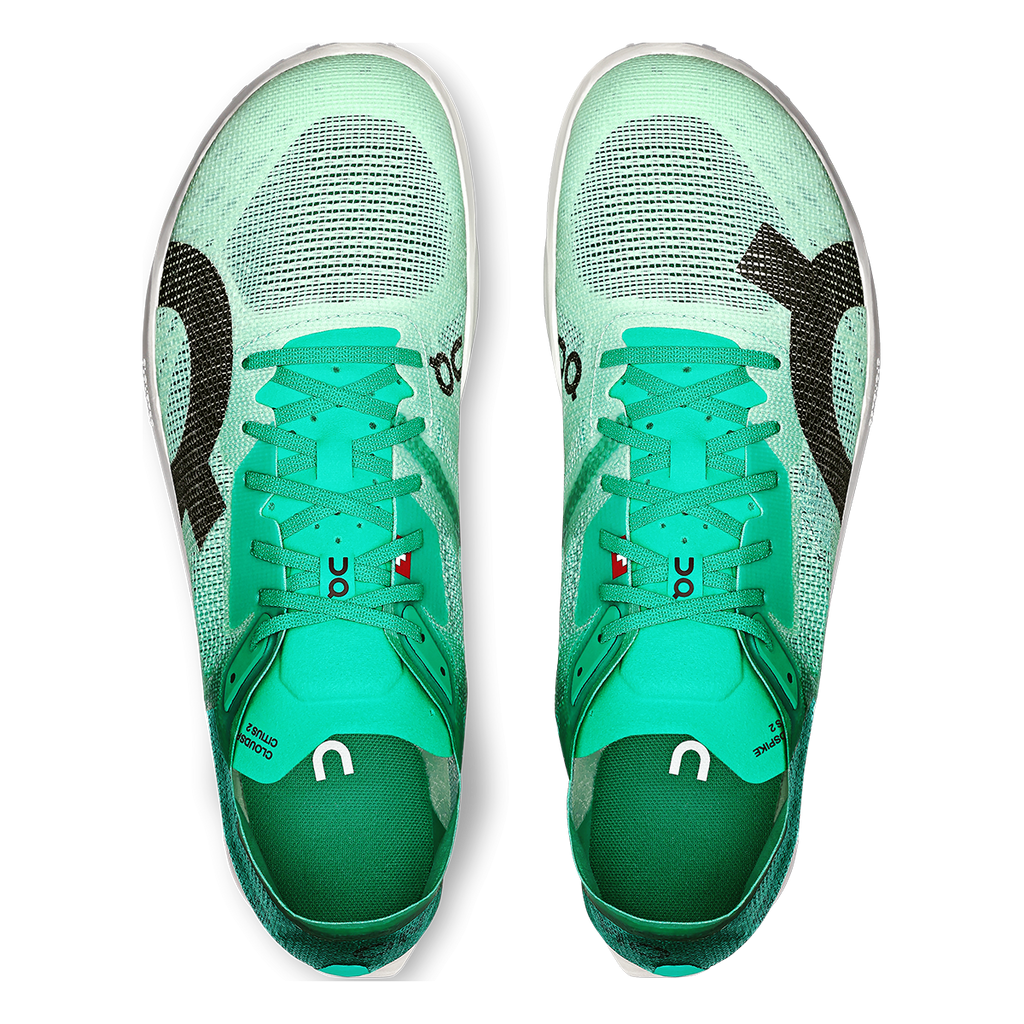 ON Cloudspike Citius 2 — White - Raspberry — Size B — Width 5 — Back View