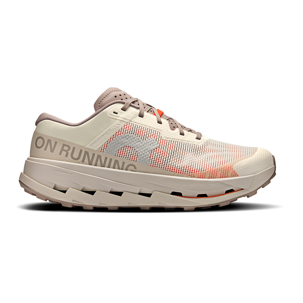 ON Cloudultra V3 — Cinder - Pearl — Size D — Width 9.5 — Front View