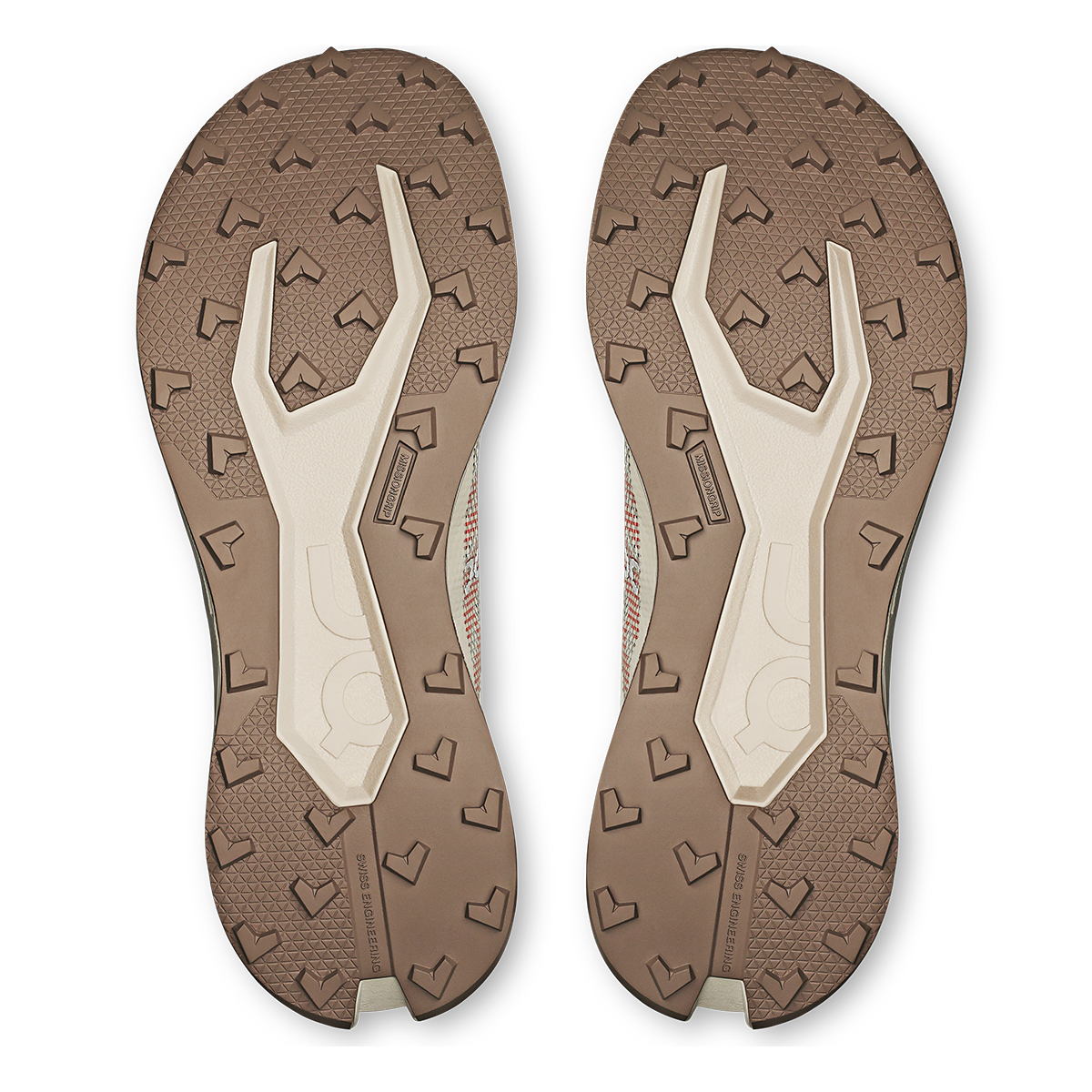 ON Cloudultra V3 — Cinder - Pearl — Size D — Width 9.5 — Top View