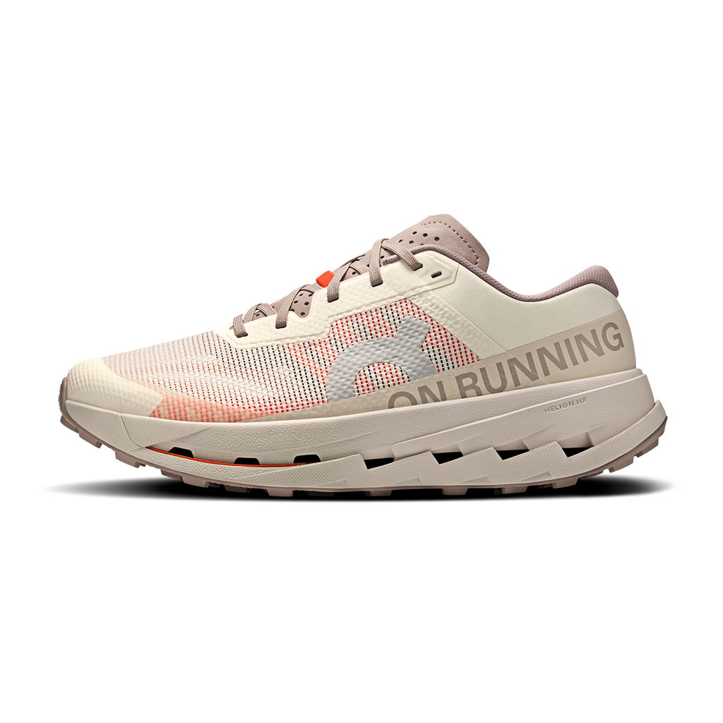 ON Cloudultra V3 — Cinder - Pearl — Size D — Width 9.5 — Side View