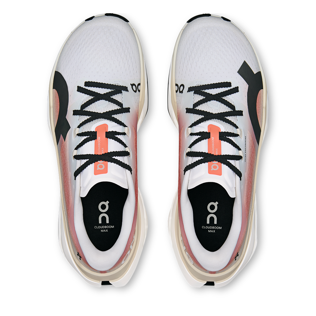 ON Cloudboom Max — White - Black — Size D — Width 13 — Alternate View 27
