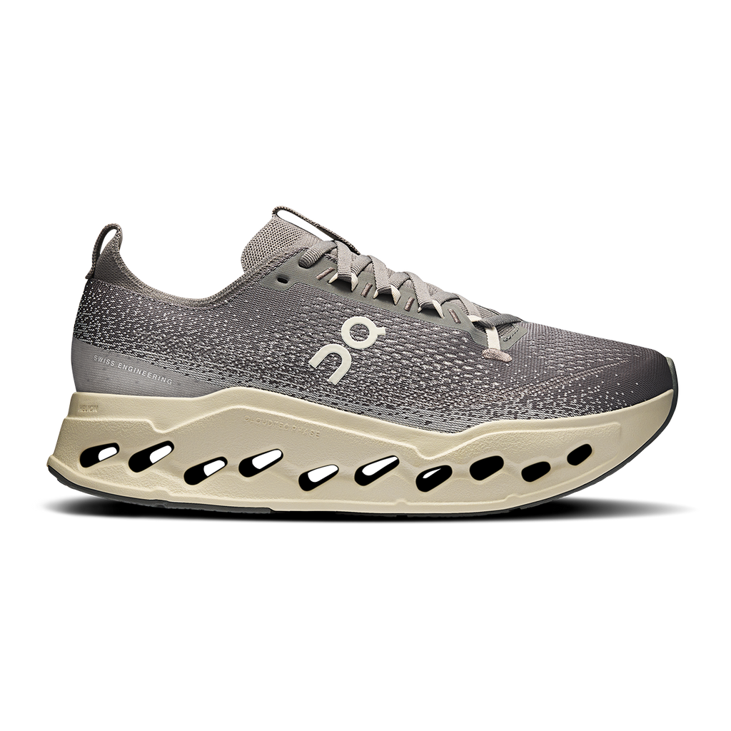 ON Cloudsurfer Max — Black - Eclipse — Size D — Width 9 — Detail View