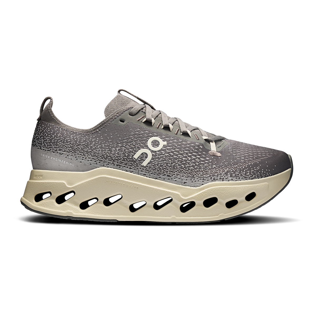 ON Cloudsurfer Max — Black - Eclipse — Size D — Width 9 — Detail View