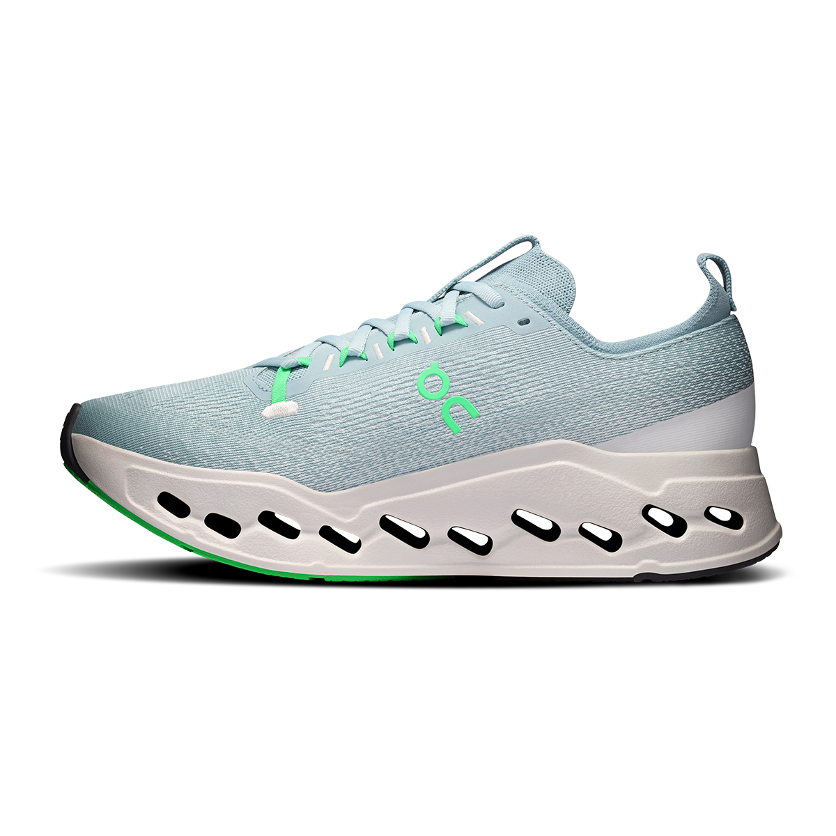 ON Cloudsurfer Max — Black - Eclipse — Size D — Width 9 — Side View