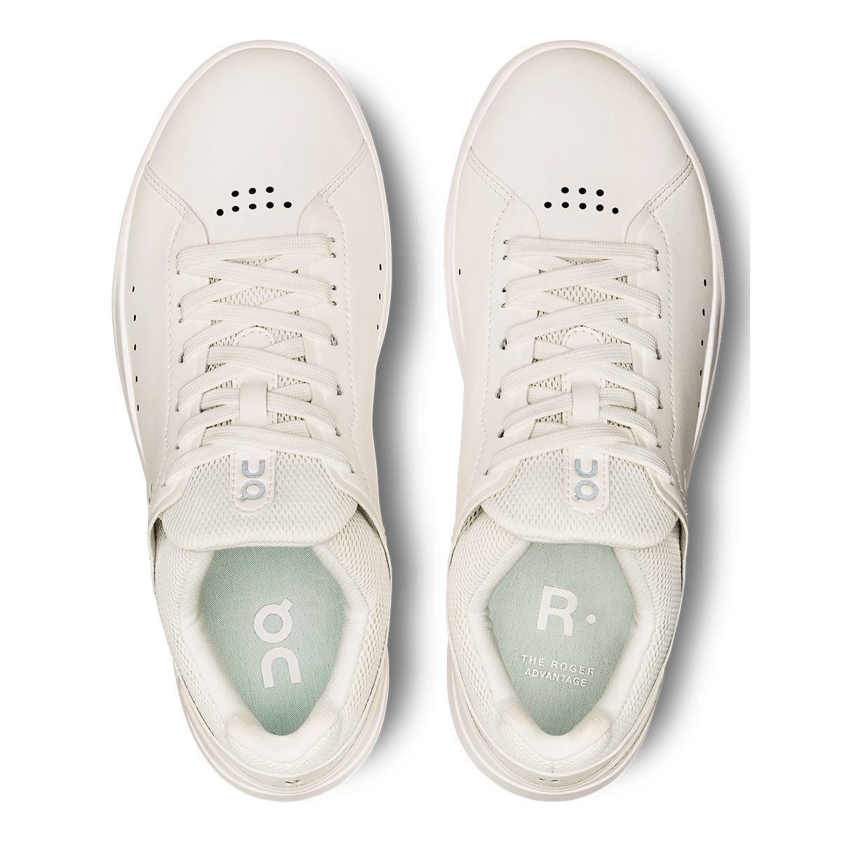 ON The Roger Advantage — All White — Size D — Width 14 — Back View