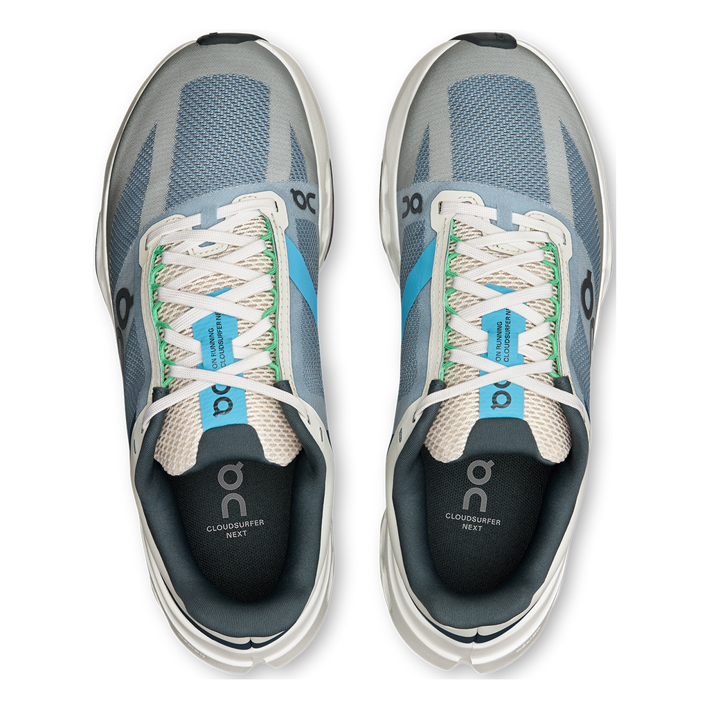 ON Cloudsurfer Next — Glacier - White — Size B — Width 10 — Lifestyle View
