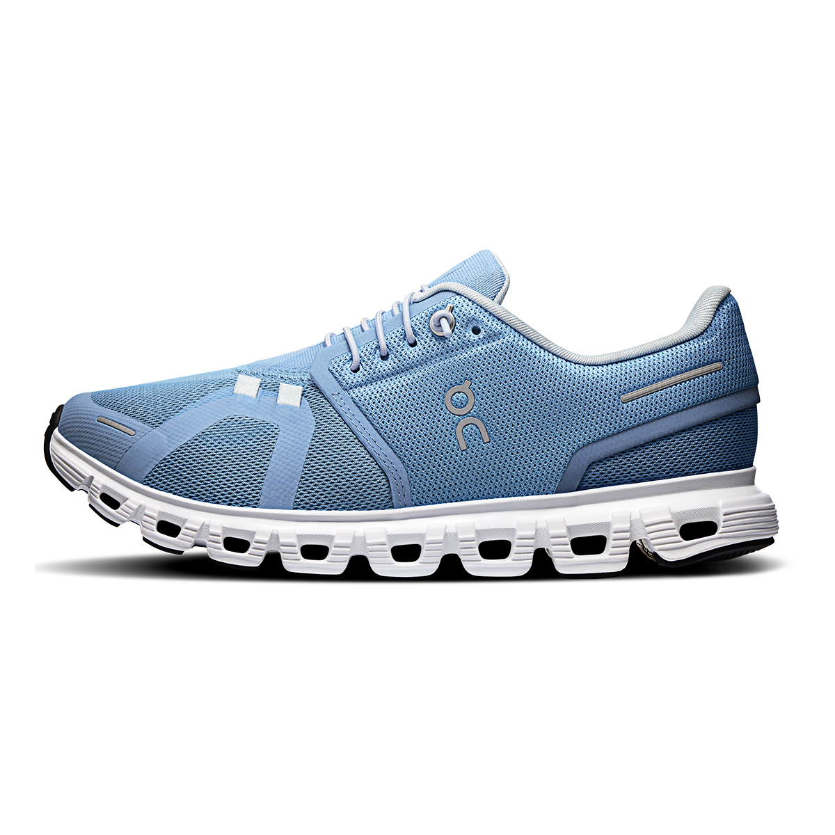 ON Cloud 6 — Glacier - White — Size D — Width 7 — Side View