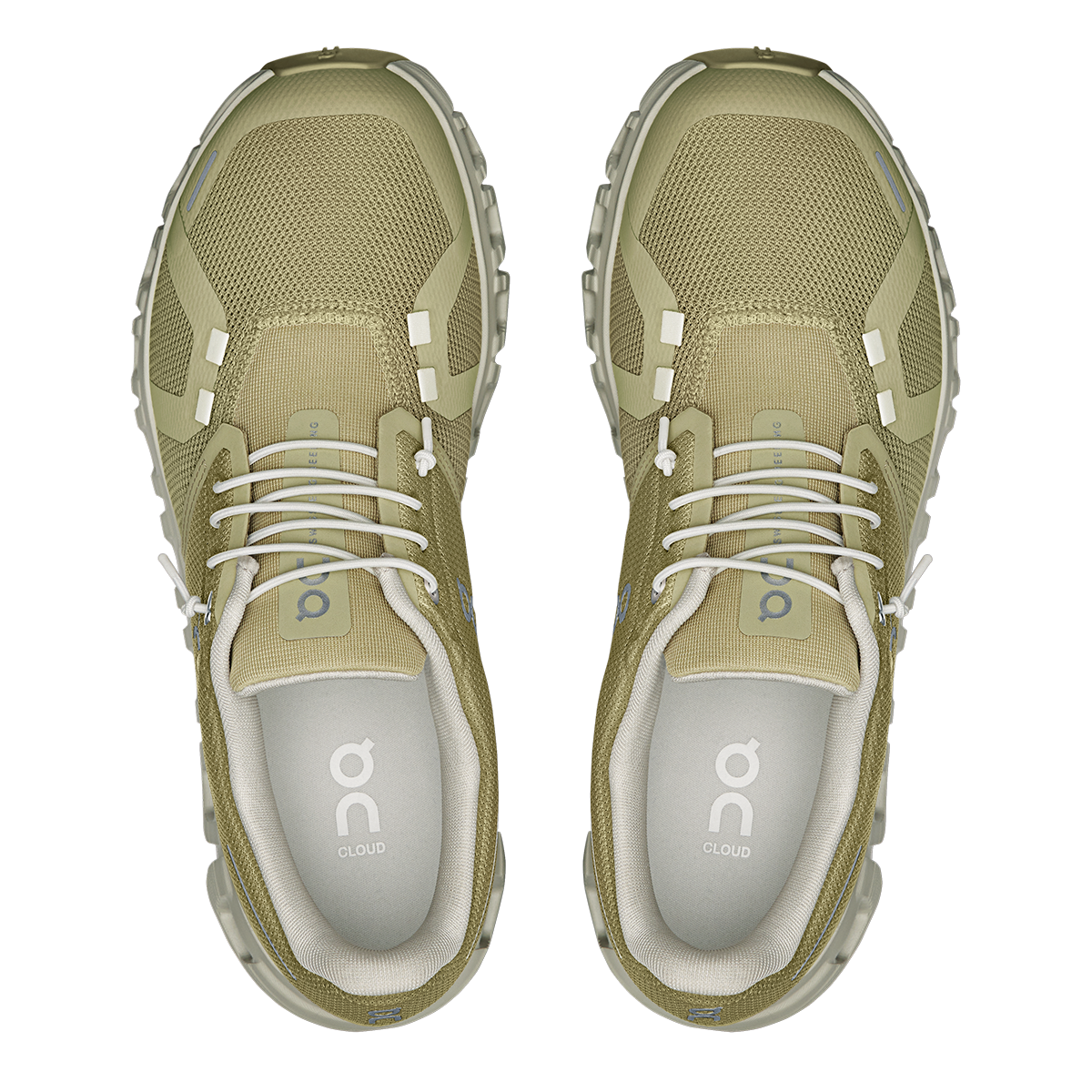 ON Cloud 6 — Glacier - White — Size B — Width 5 — Back View