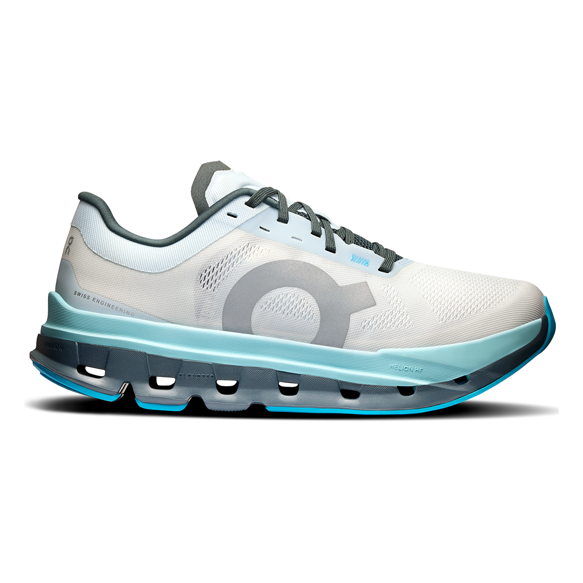 ON Cloudflow V5 — Fog - Eclipse — Size B — Width 5 — Front View